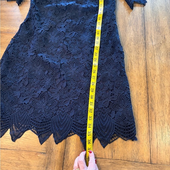NWT Anthropologie Charleston Lace Dress, Navy Blue, size 2, Easter Party Event - Picture 11 of 11